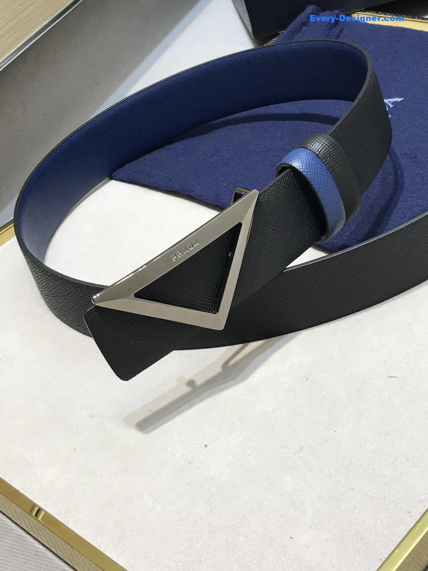 prada saffiano leather belt