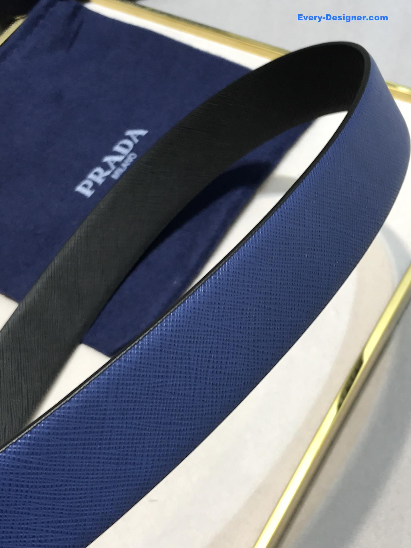 prada saffiano leather belt