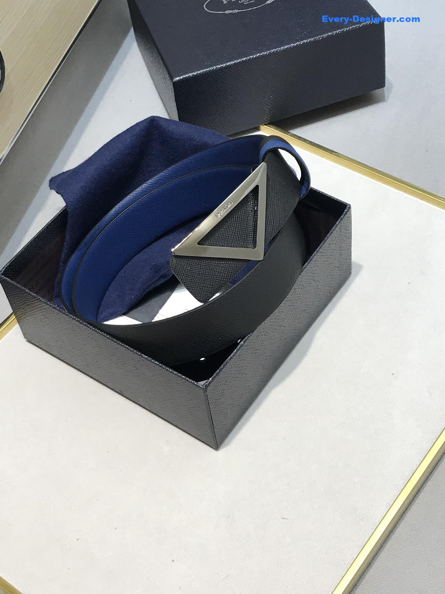 prada saffiano leather belt