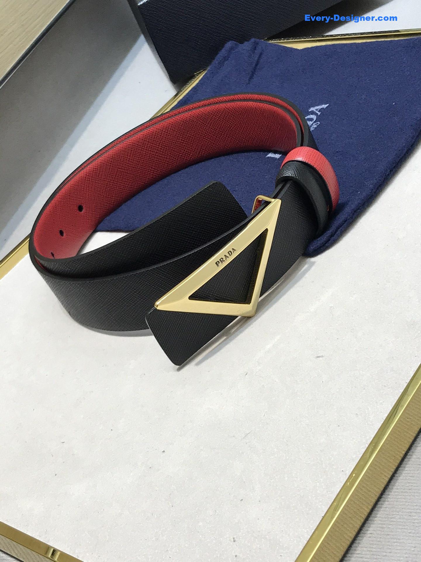 prada saffiano leather belt