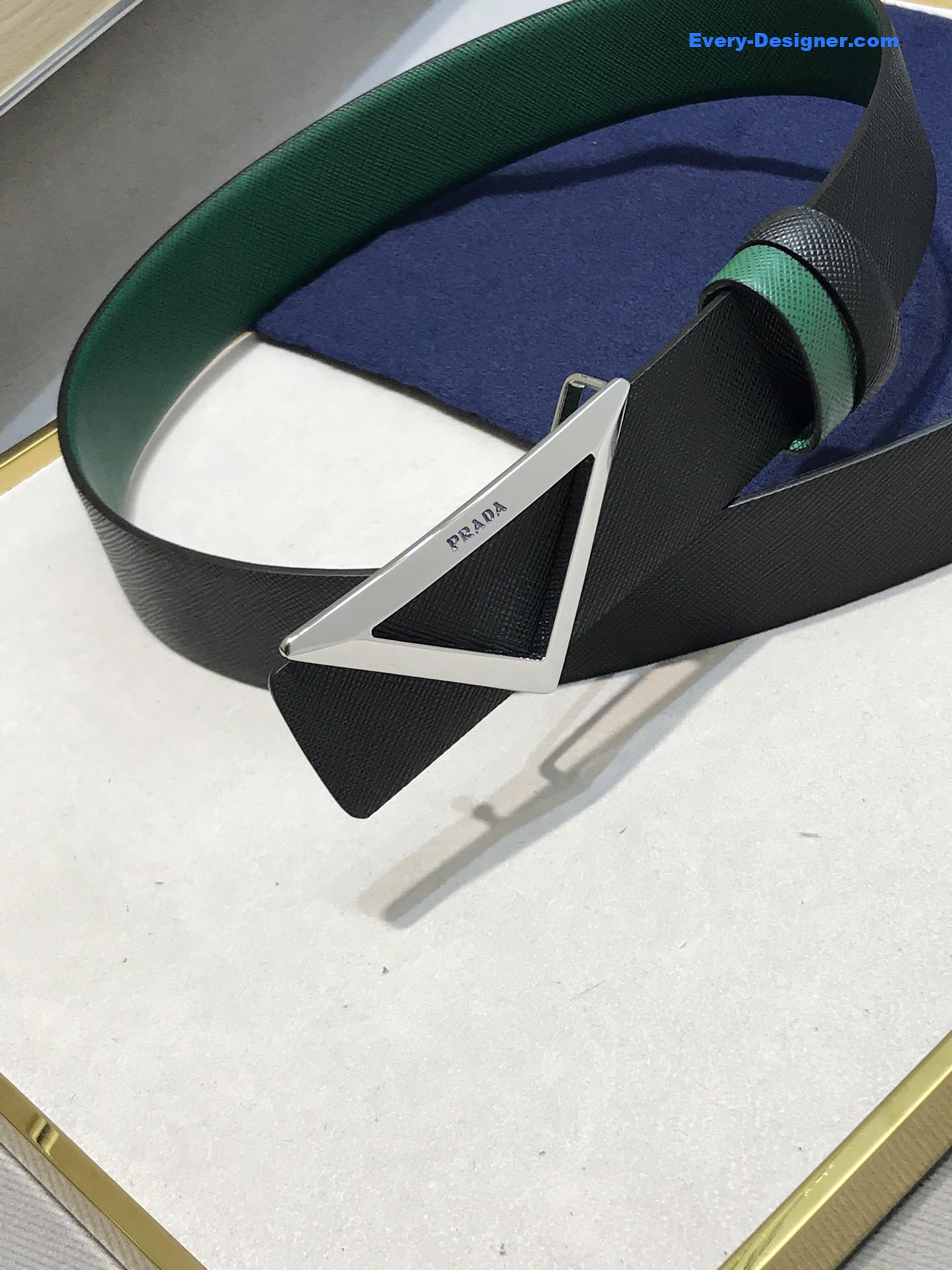 prada saffiano leather belt