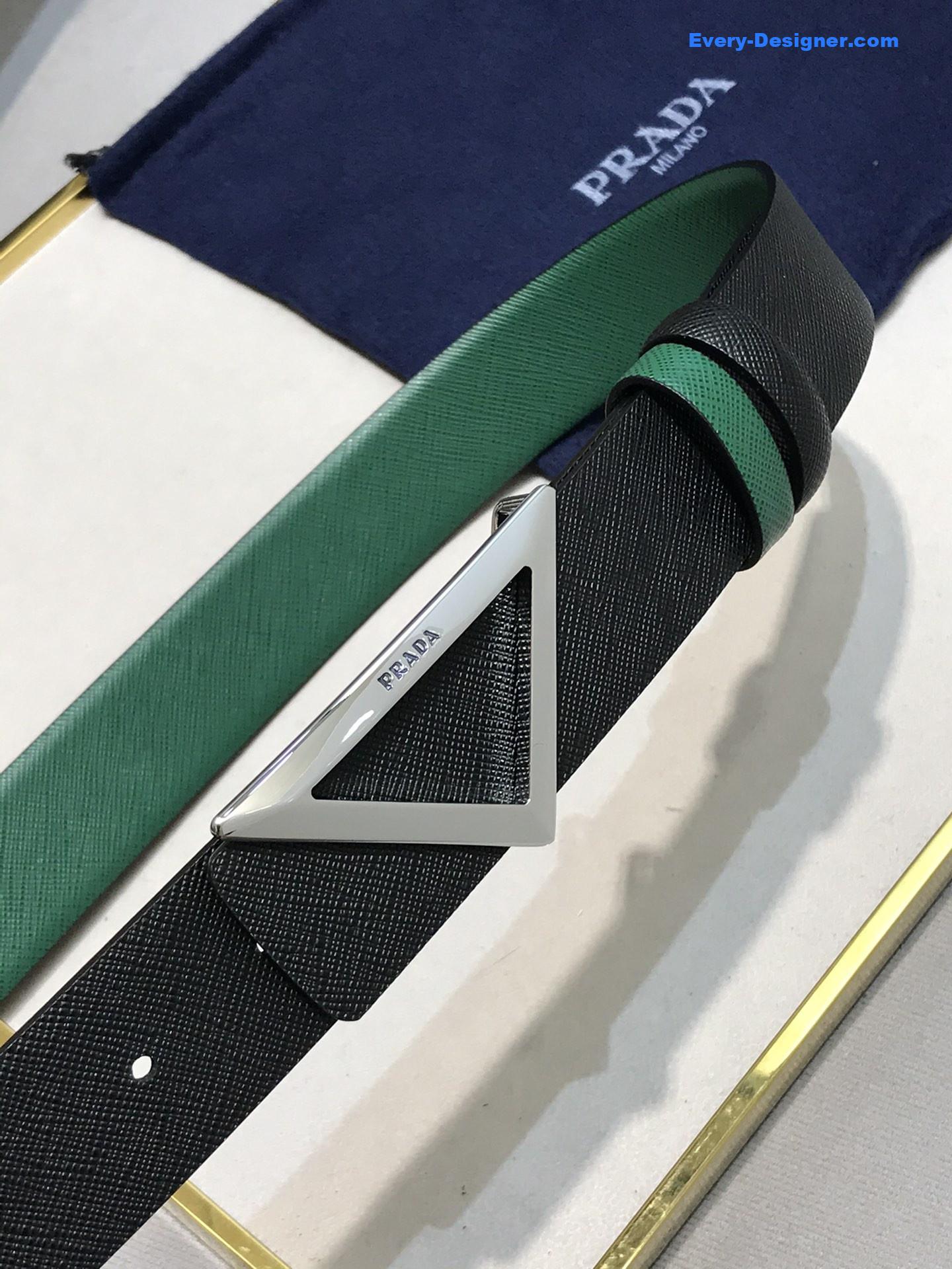 prada saffiano leather belt