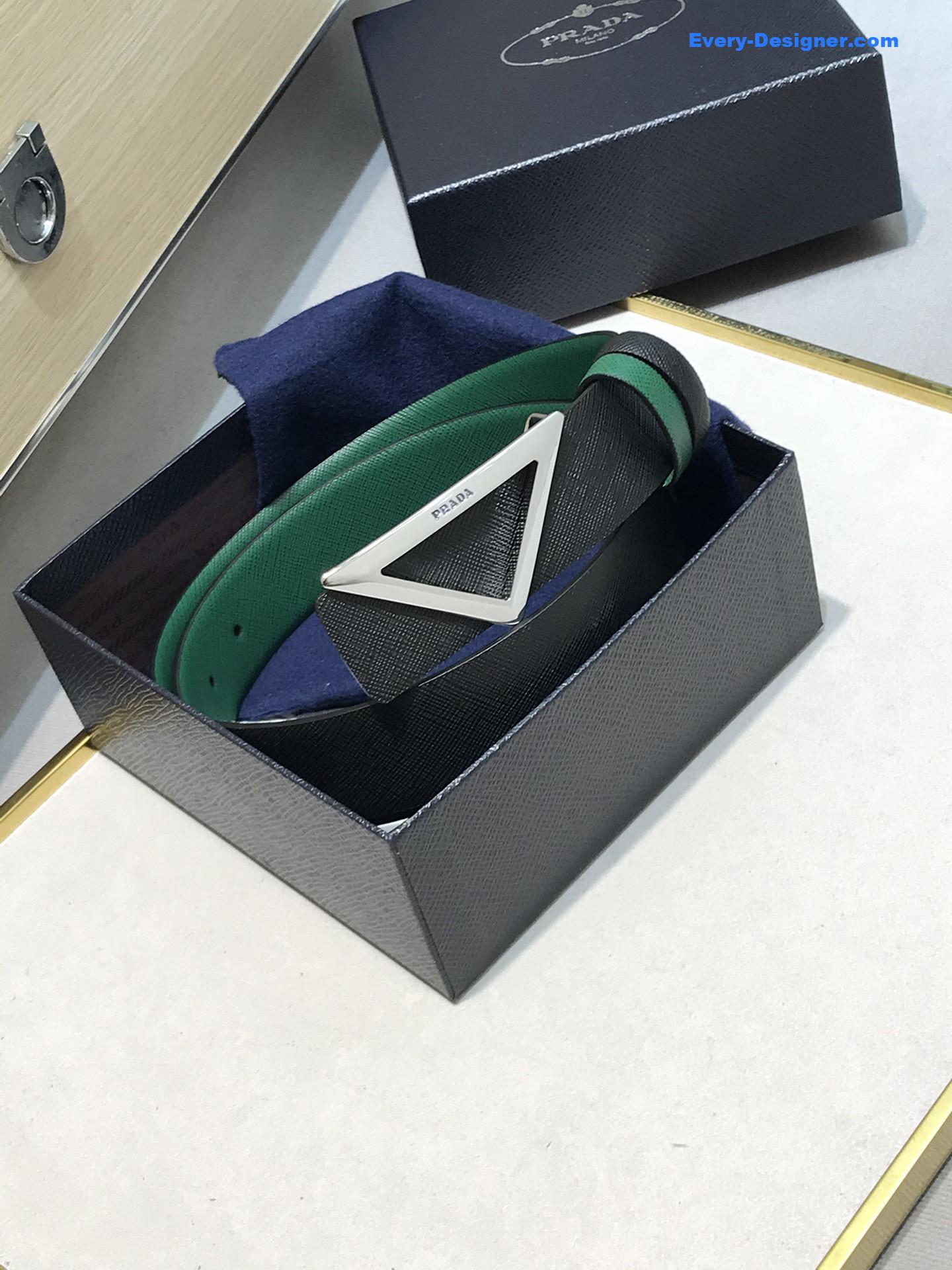prada saffiano leather belt