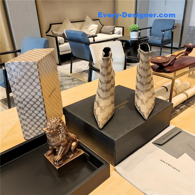 Ba1en*iaga pointed toe stiletto boots