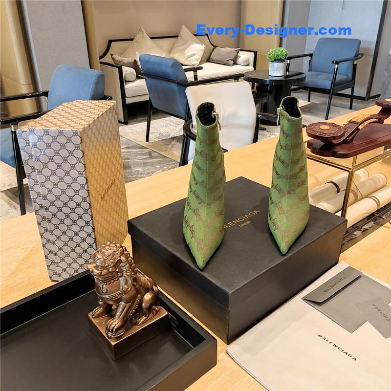 Ba1en*iaga pointed toe stiletto boots