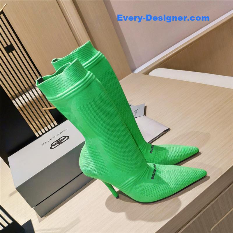 Ba1en*iaga high heel sock boots