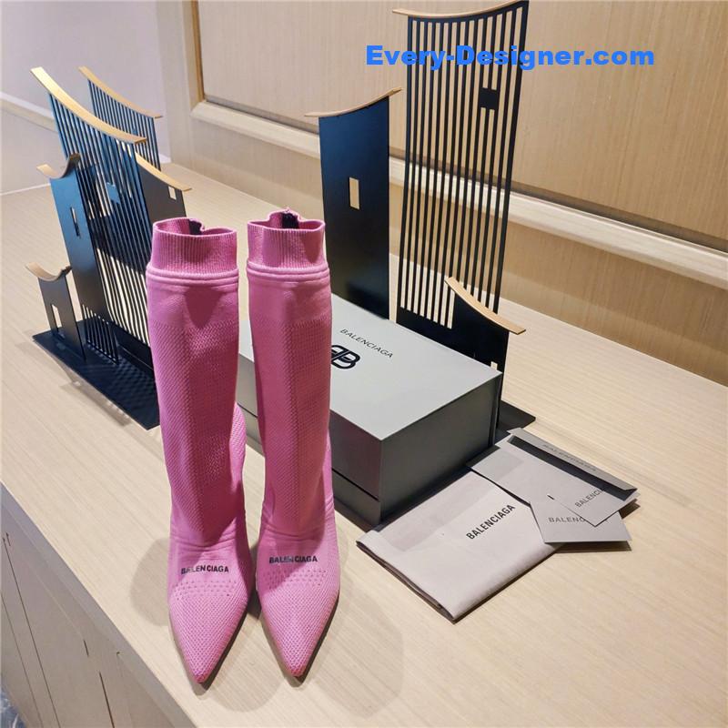 Ba1en*iaga high heel sock boots