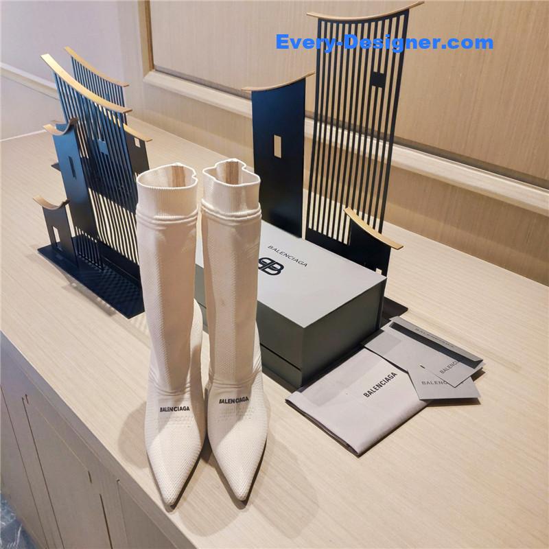 Ba1en*iaga high heel sock boots