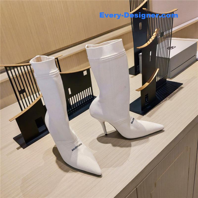 Ba1en*iaga high heel sock boots