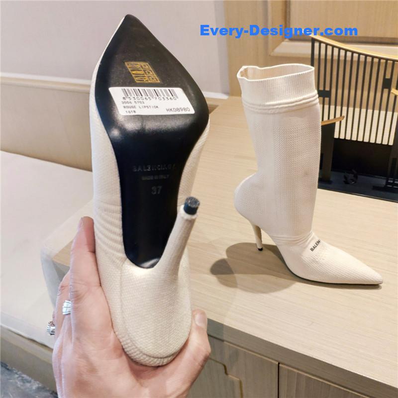 Ba1en*iaga high heel sock boots