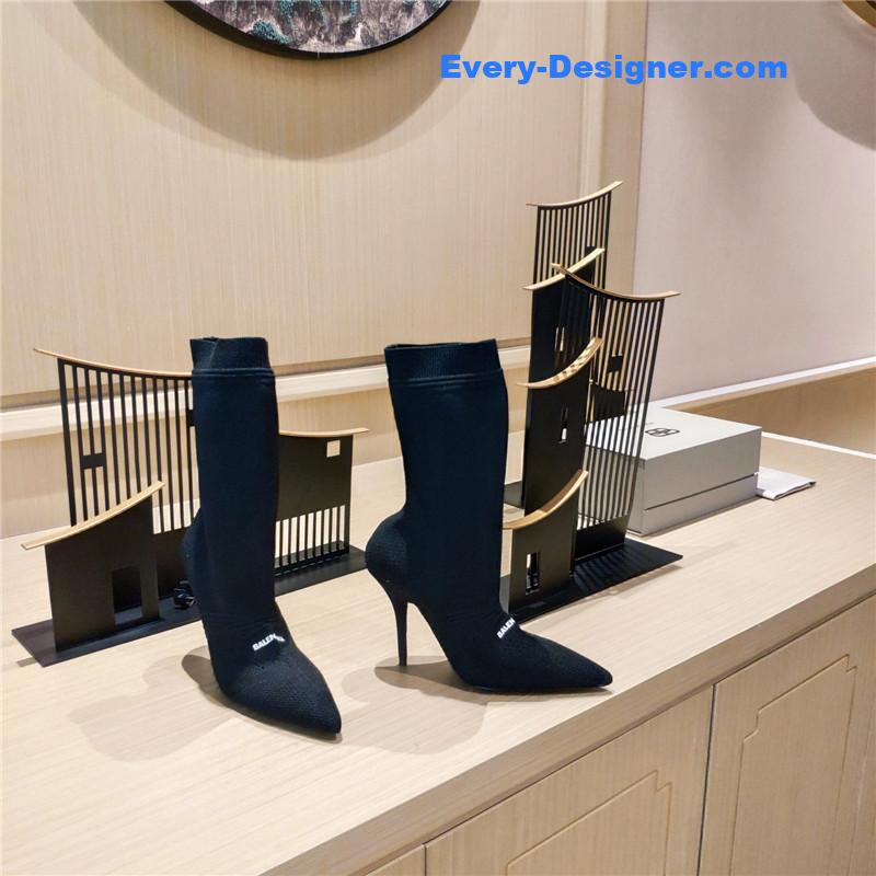 Ba1en*iaga high heel sock boots