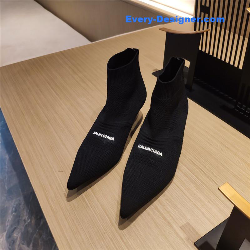 Ba1en*iaga high heel sock boots