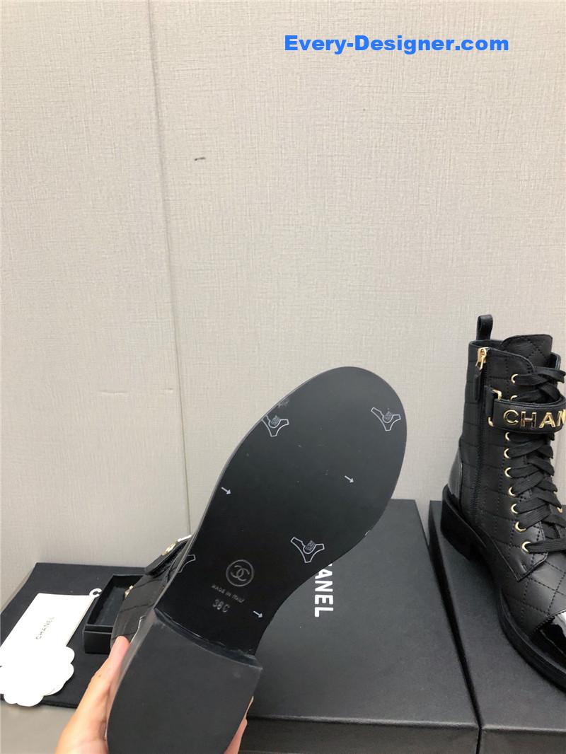 CC leather outsole martin boots