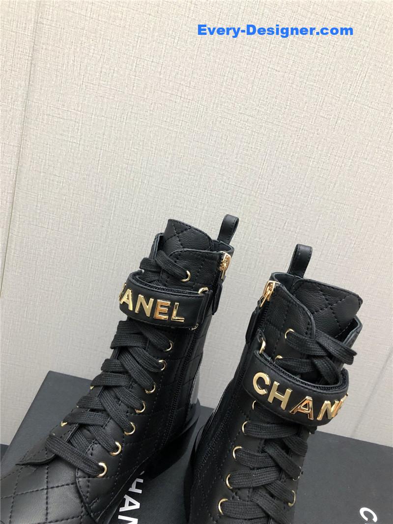 CC leather outsole martin boots