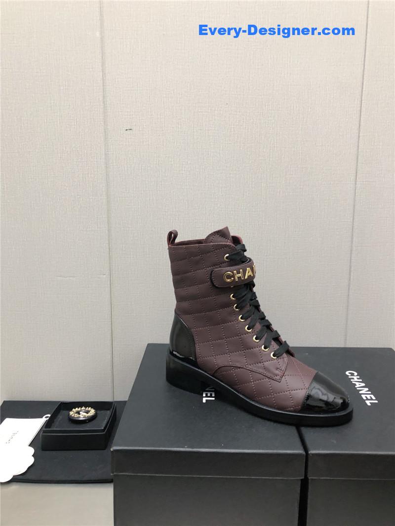 CC leather outsole martin boots