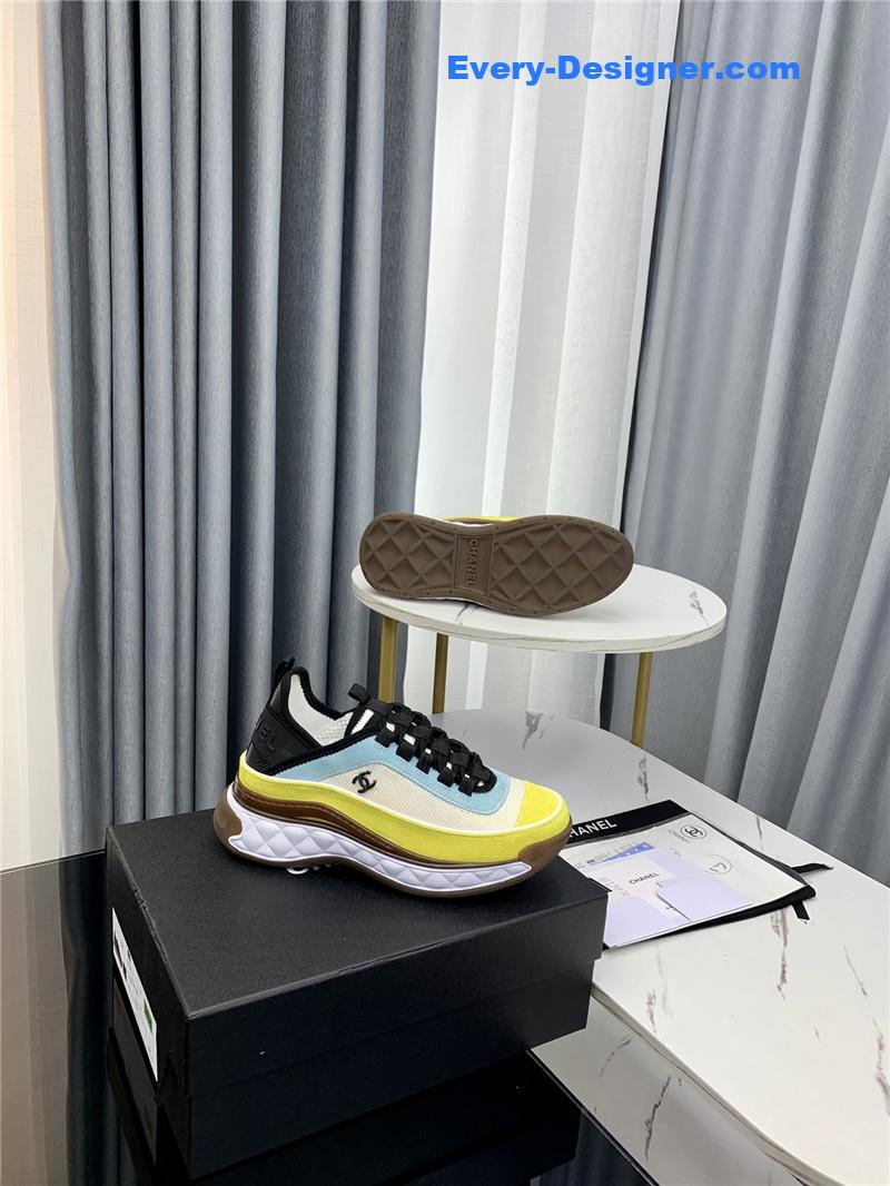 Ch**el new color matching casual sneakers