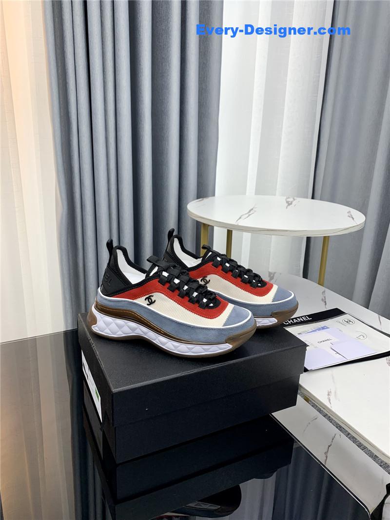 Chanel new color matching casual sneakers