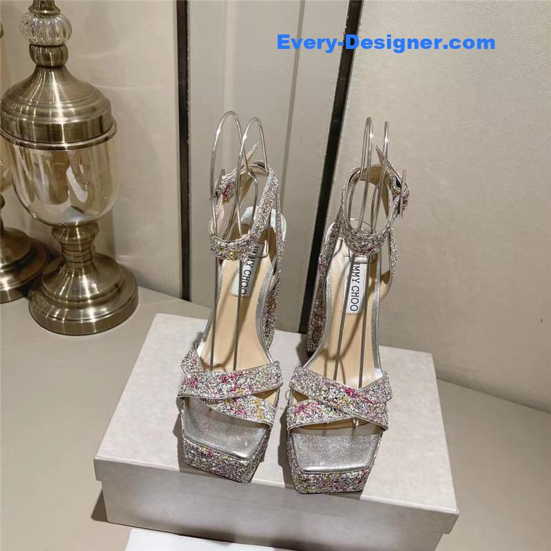 J1m*y Ch00 fashion heel sandals