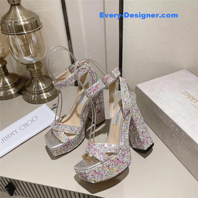 J1m*y Ch00 fashion heel sandals