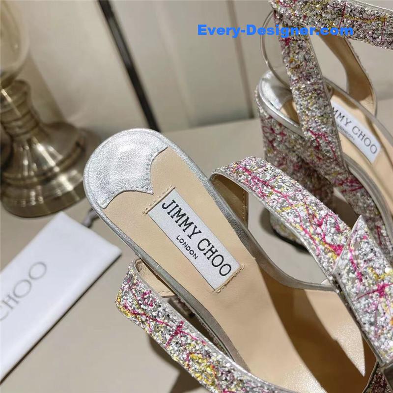 J1m*y Ch00 fashion heel sandals