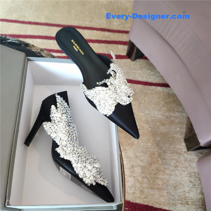 Ba1en*iaga pointed toe sandals