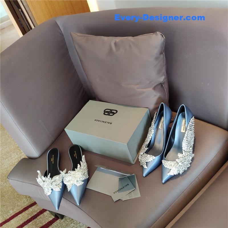 Ba1en*iaga pointed toe sandals