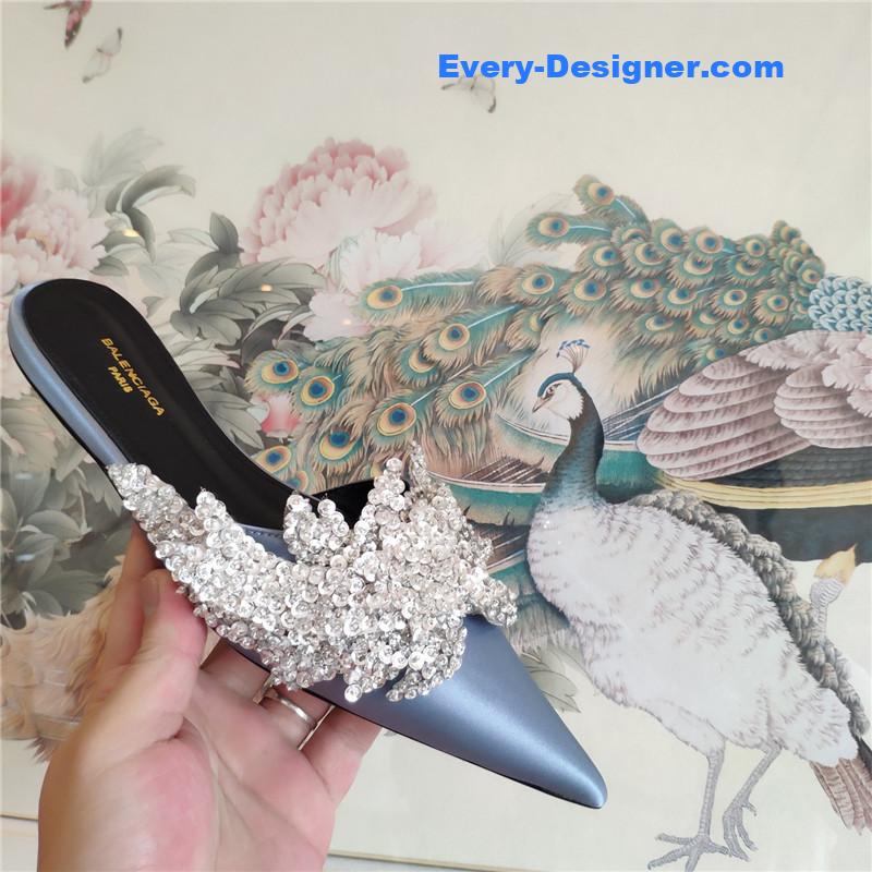 Ba1en*iaga pointed toe sandals