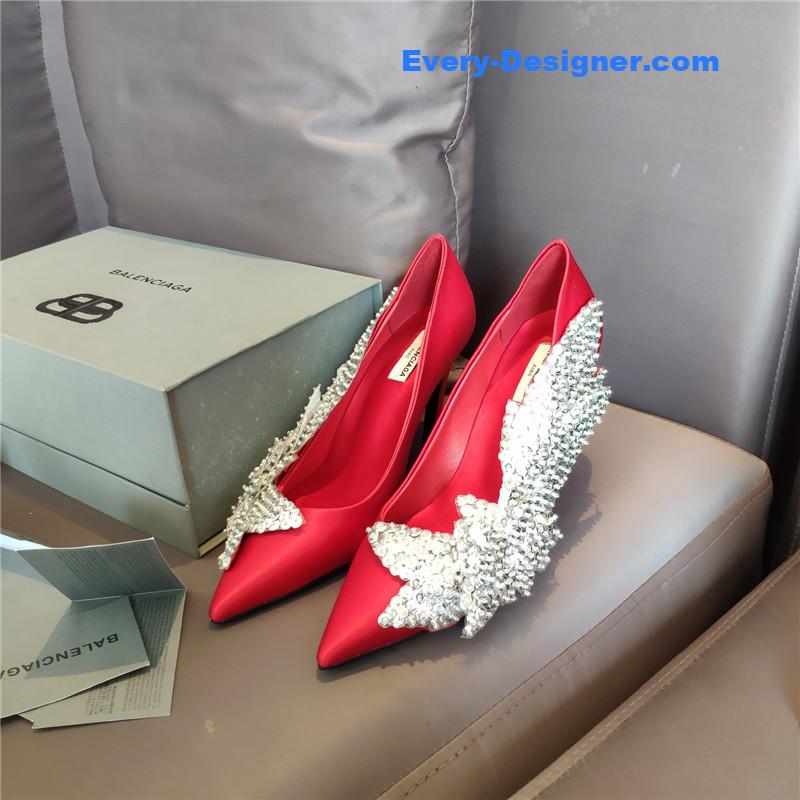 Ba1en*iaga pointed toe sandals