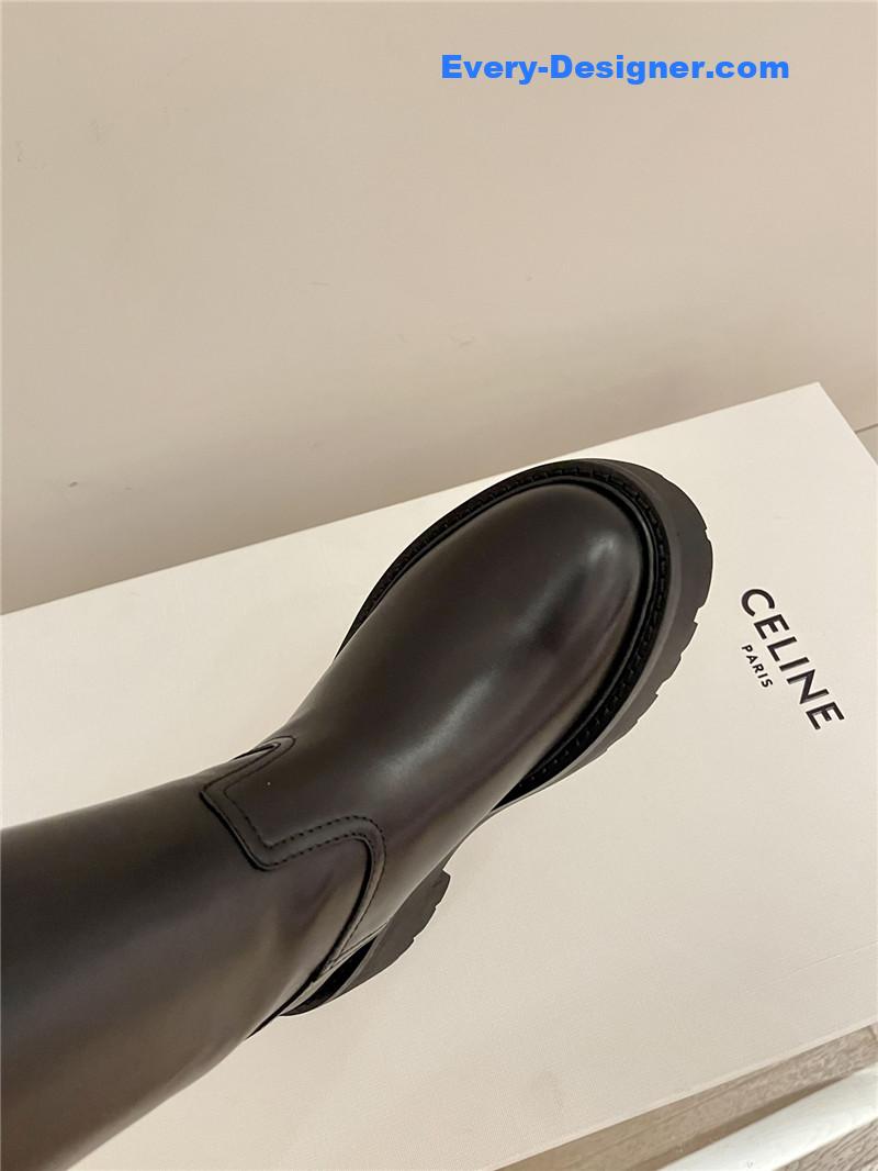 Ce1i*e autumn and winter new thick-soled tall knight boots