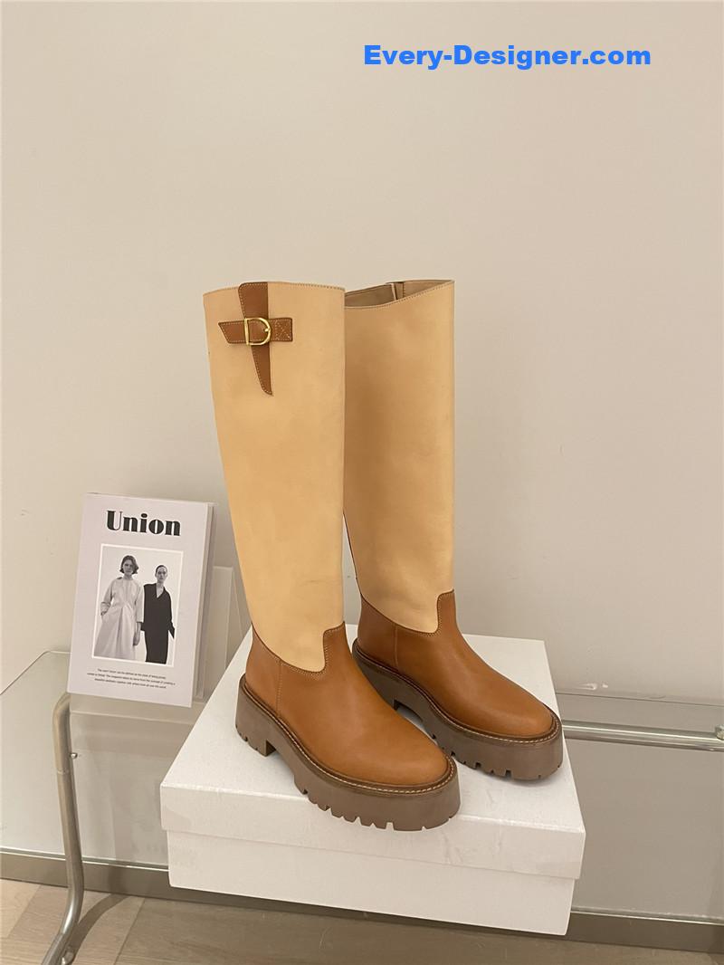 Ce1i*e autumn and winter new thick-soled tall knight boots