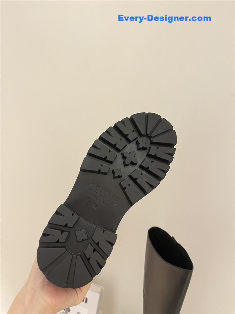 Ce1i*e autumn and winter new thick-soled tall knight boots