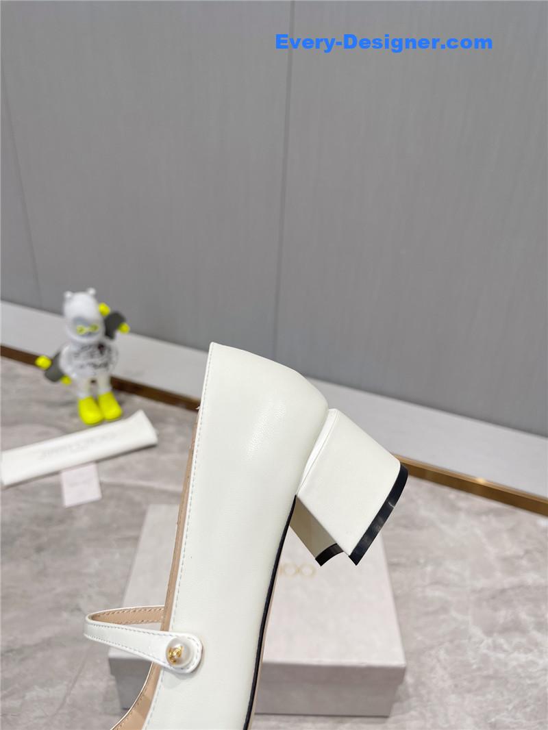 J1m*y Ch00 classic square toe ballerinas