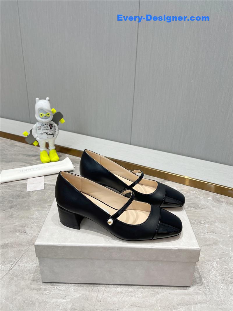 J1m*y Ch00 classic square toe ballerinas