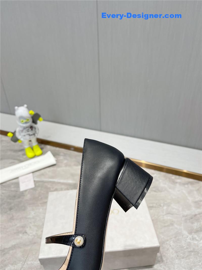 J1m*y Ch00 classic square toe ballerinas