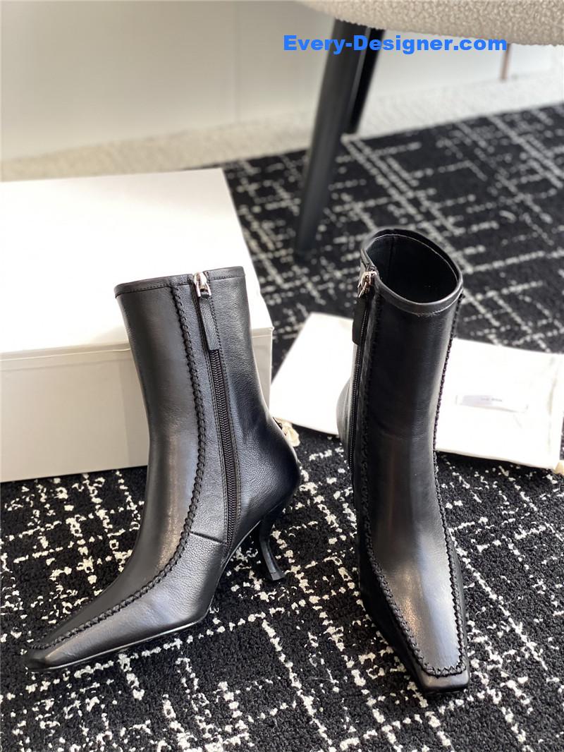 New square toe stiletto boots