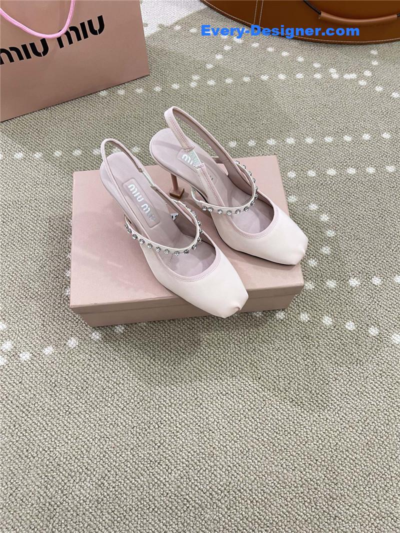 miumiu new open heel ballet high heels