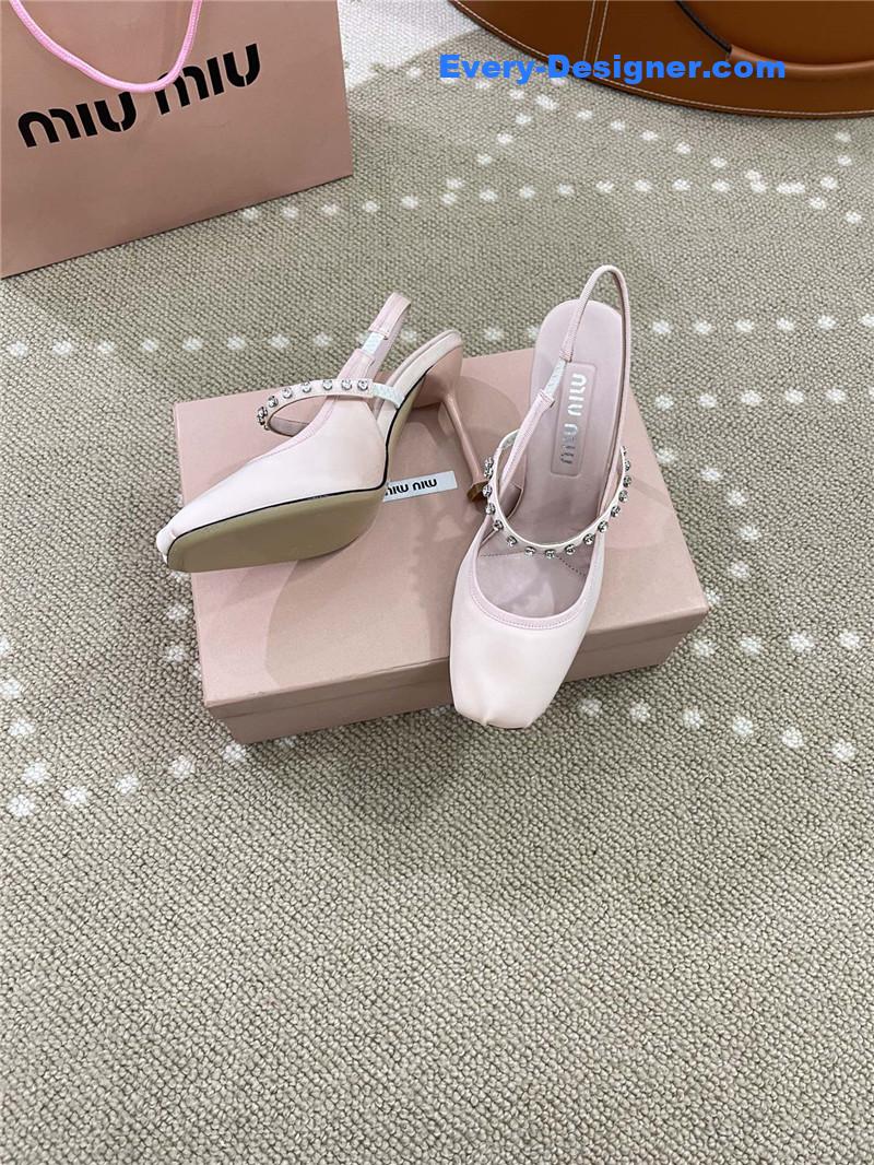 M1um1u new open heel ballet high heels