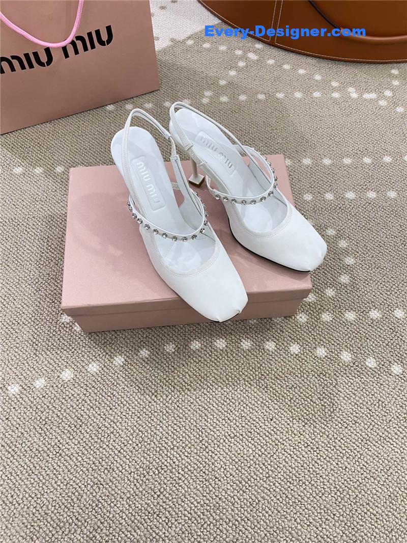 miumiu new open heel ballet high heels