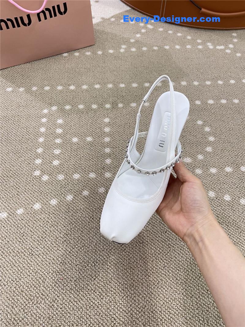 miumiu new open heel ballet high heels