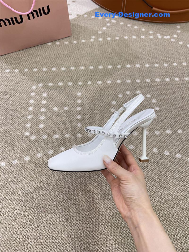 miumiu new open heel ballet high heels