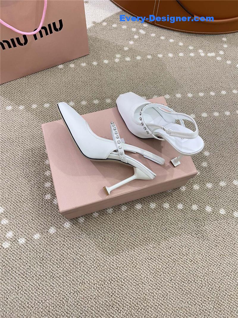miumiu new open heel ballet high heels