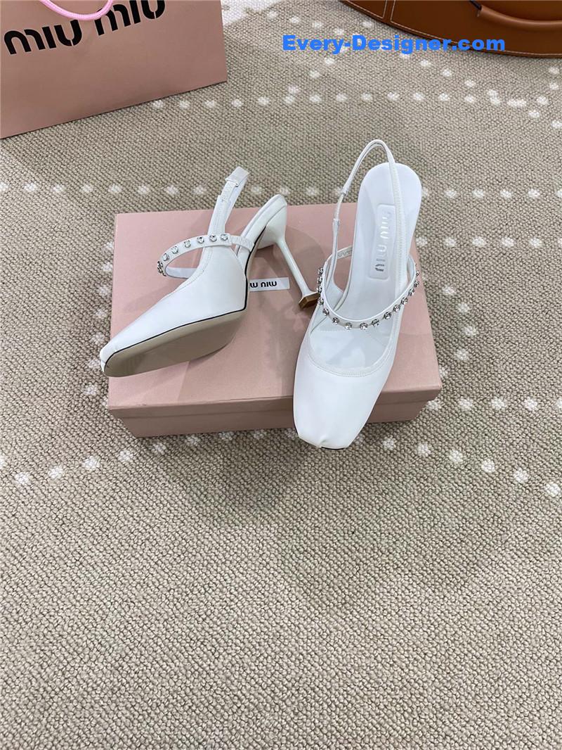 miumiu new open heel ballet high heels