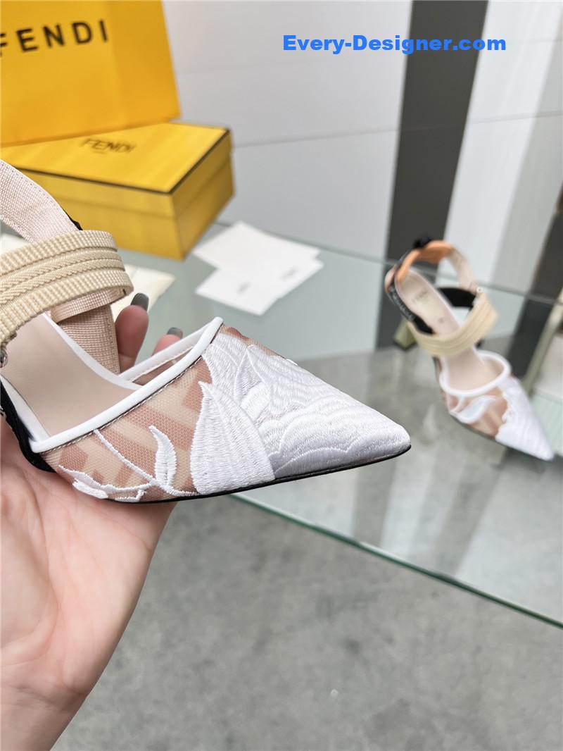 F**di slingback hummingbird pumps