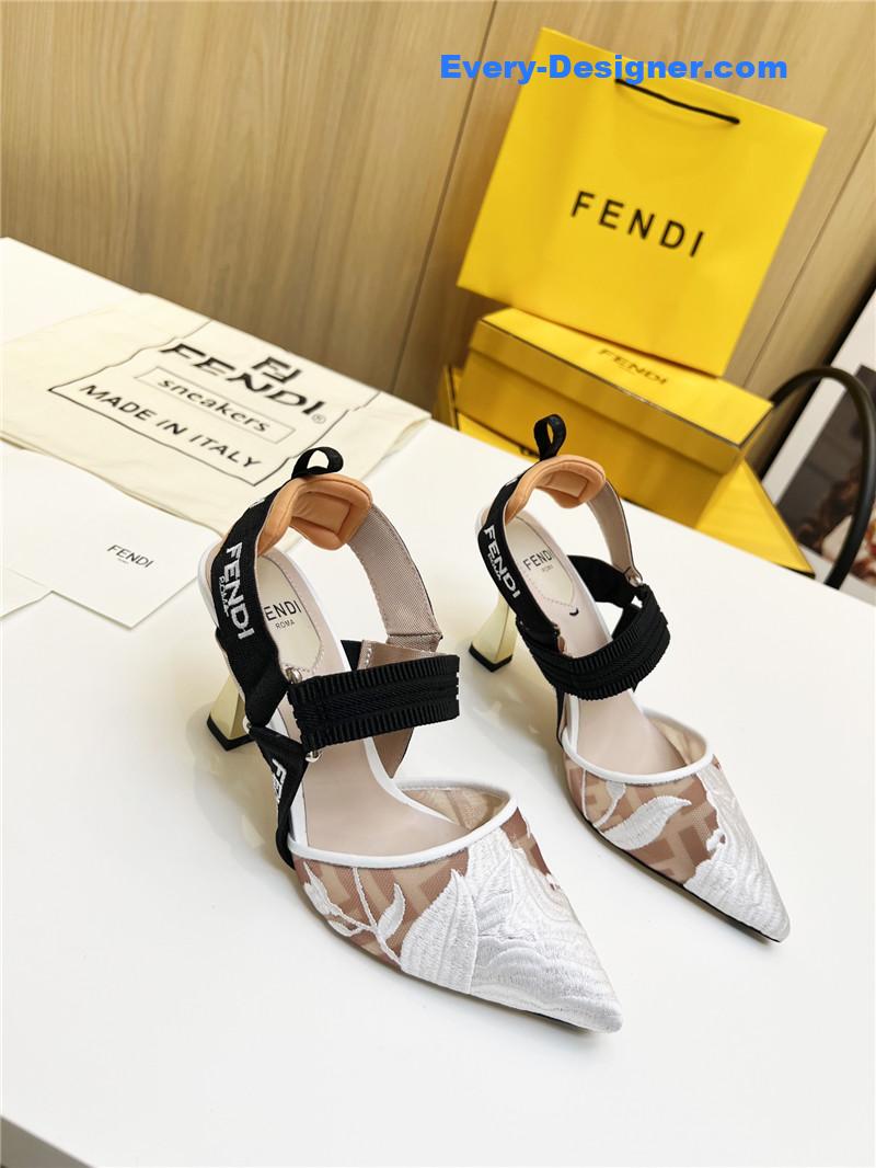 fendi slingback hummingbird pumps