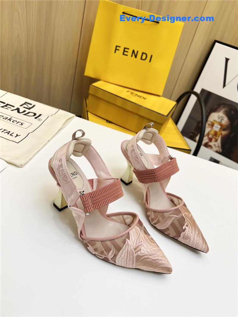 F**di slingback hummingbird pumps