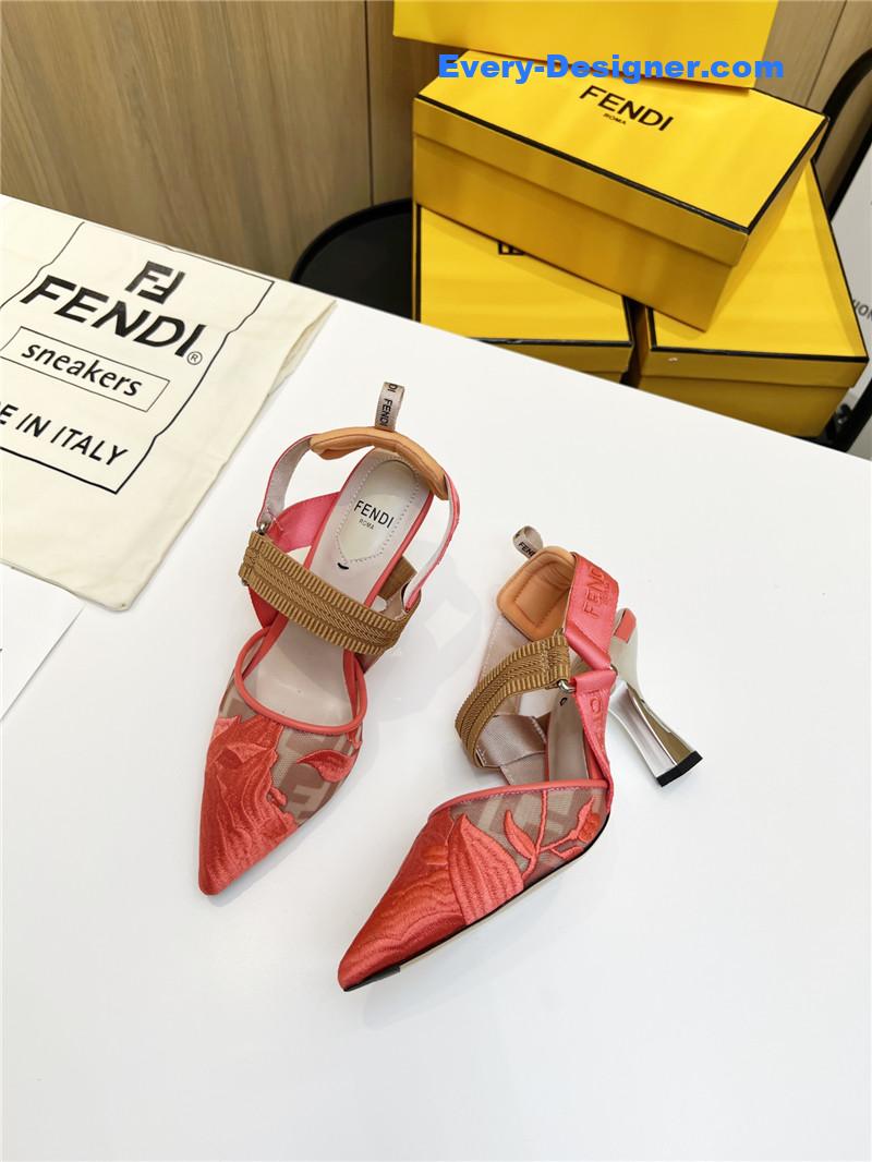 F**di slingback hummingbird pumps