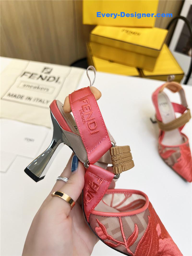 F**di slingback hummingbird pumps