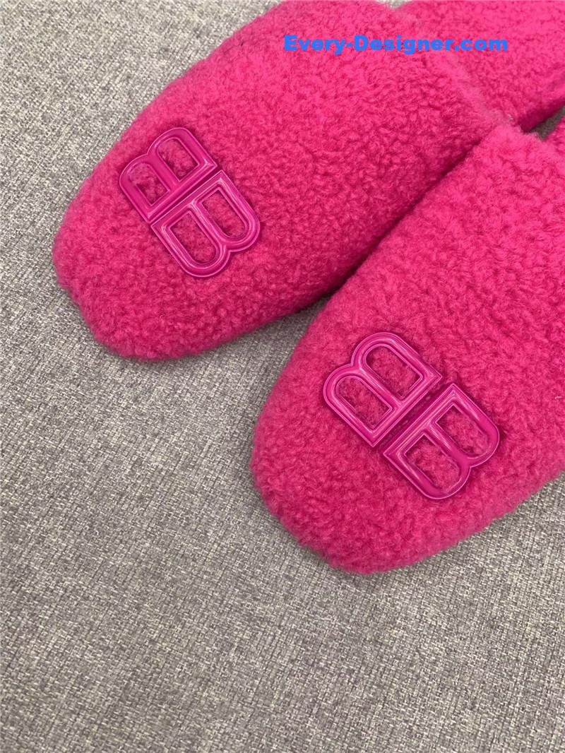 Ba1en*iaga classic fur flat slippers