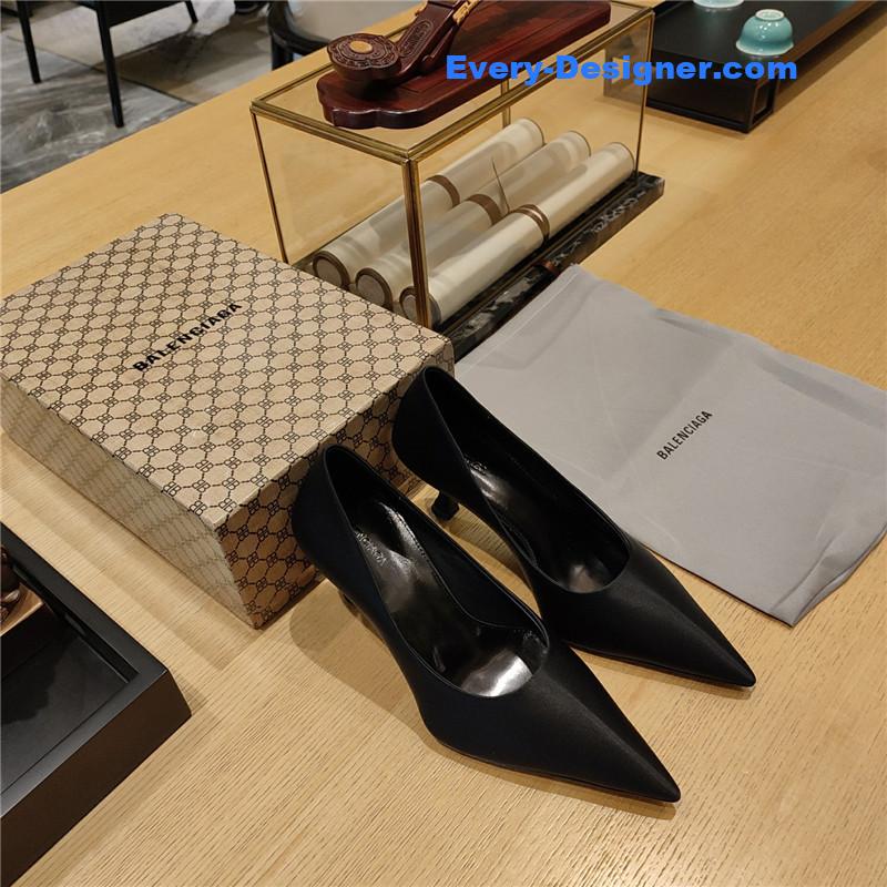 Balenciaga Prismatic Triangle Mules Pumps