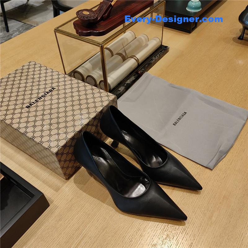 Balenciaga Prismatic Triangle Mules Pumps